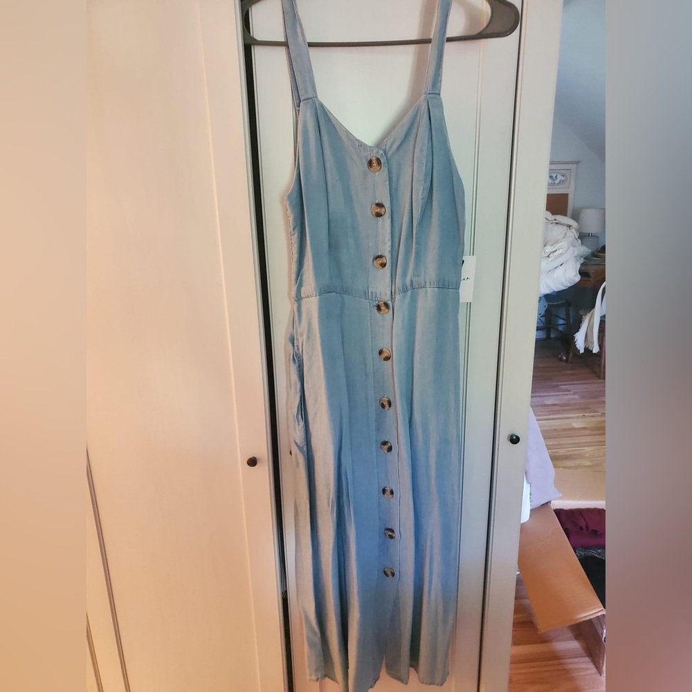 Denim MIDI dress